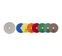 Rubi Disque tampon diamanté flexible polissage sec pierre naturelle, granit, marbre Ø100 mm Grain 50