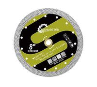 Disque Diamant pour Carrelage 200mm - X Maille Découpeuse Disque pour Carreaux Céramique Porcelaine Marbre Pierre Artificielle pour Scie Circulaire SANLEETEK