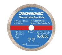 Disque diamant pour mini-scie - ø 85 mm - Alésage 10 mm