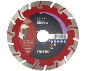 Disque diamant prospeed 125 mm couverture tuile pavé béton SIDAMO 11130019