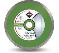 Rubi Disque diamant Jante continue CEV PRO 180 mm – Coupe carrelage – Alésage 22,2–25,4 mm