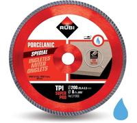 Disque Diamant RUBI TPI pour coupe biseau sur grès cérame (200 mm)