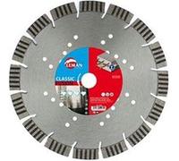 Disque diamant segmenté - D. 230 x Al. 22.23 x Ht. 10 x ép. 2.5 mm - Béton armé, acier - LEMAN - 55230 G