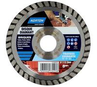 Disque diamant segmenté Norton 115 x 22,23 mm brique