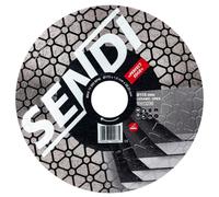 Disque diamant SENDI Perfect Edge - Spécial pour anglais/coupe 45 degrés - Convient pour porcelaine, grès, pâte blanche, etc. - Disque fait pour carreleurs et maçons (115 mm)