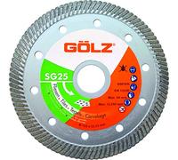 Disque diamant SG25, coupe à sec - pour meuleuse - ø 115 mm/alésage 22.23 mm - GÖLZ