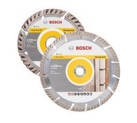 Lot 2 Disques diamant BOSCH 125 mm / 230 mm spécial maçon - 06159975H9