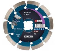 Disque diamant TT " X-LOCK " D. 125 x Ht 10 x 22,23 mm - Béton armé, asphalte, acier