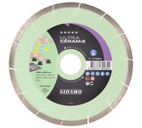 Disque diamant ULTRA CÉRAM-E D. 180 x 30 x H 8.5 mm Grès céram / faïence - 11130034 - Sidamo - -