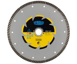 Disque diamant universel pour tronçonnage à sec - sciageportatif diam. 350x3x25,4 BASIC TYROLIT - 467289