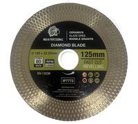 DISQUE DIAMANTÉ 125 mm x 1,9 mm x 22,2 mm COUPE RAPIDE PROFESSIONNEL INDIEN