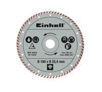 Disque Diamanté 180X25,4X2,2MM Lame Carrelage Béton Turbo Einhell