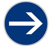 Disque d'obligation bleu - diamètre 300 mm - Fléche NOVAP