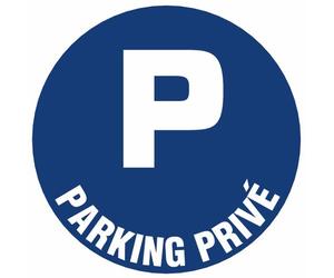 Disque d'obligation bleu - diamètre 300 mm - Parking privé NOVAP