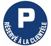 Disque d'obligation bleu - diamètre 300 mm - Parking réservé NOVAP