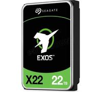 Seagate Exos X22 ST22000NM001E - Disque dur - 22 To - interne - 3.5" - SATA 6Gb/s - 7200 tours/min - mémoire tampon : 512 Mo G
