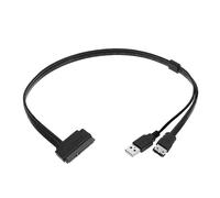 Disque Dur de Données 22 Broches SATA vers ESATA avec Câble Adaptateur d'alimentation USB pour 2,5 SATA HDD SSD BLU-Ray DVD CD-ROM DVD-ROM CD-RW DVD-RW DVD+RW Combo Devices