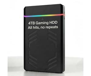 Disque dur de jeu rétro de 4 To 20 K + jeux 3 300 + titres 3D/3A sans doublons avec les derniers frontends et émulateurs Commutation transparente sur 3 systèmes de jeu Configuration simple True Plug