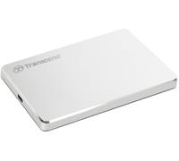 Transcend Disque dur externe portable StoreJet 25C3S 2 To USB-C USB 3.1 Gen1 2,5" Argent