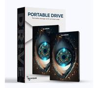 Disque Dur Externe Imprimé 320 Go Disque Dur De Jeu Portable Disque Dur De Sauvegarde Usb 3.0 Lecteur De Stockage De Données Compatible Avec Mac Desktop Pc Ps4 Ps5 Xbox One - Imprimé ?il