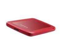Disque dur externe portable ADATA HV300 - 1 To - USB 3.1 - AES 256 bits - Rouge
