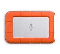 Disque dur externe portable USB 3.0 LaCie Rugged Mini 5 To Argent et orange Argent et orange G