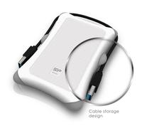 Disque dur externe - SILICON POWER - A30 - 1 To - USB 3.0 - Blanc