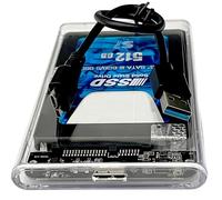 Disque dur externe SSD 512 Go 520 Mb/s USB 3.0 haute vitesse 512 Go 2.5" SATA avec boîtier et câble USB 3.0 compatible avec tous les systèmes d'exploitation consoles TV PC Desktop Laptops Notebooks