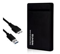 Disque dur externe SUHSAI disque dur de jeu disque dur portable 500Go disque dur externe USB 3.0 idéal pour le stockage et la sauvegarde pour ordinateur portable PC, Mac, Windows console de jeu (noir)