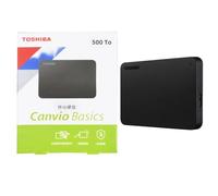 Disque Dur Externe Toshiba Canvio Base A3 Noir Amélioré 500 Go 1 To 2 To USB 3.0 Mécanique pour Ordinateur de Bureau et Portable A3-1TB