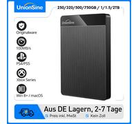 Disque Dur Externe UnionSine 1TB/500GB, 2.5" Portable HDD - USB 3.0 Compatible PC, Ordinateur Portable, Xbox, PS4, PS5 - Multi-Couleurs - Expédié d'Allemagne BLUE
