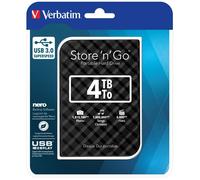 Verbatim Disque dur portable USB Store 'n' Go 3.0, 4 To, noir