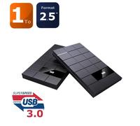 WE Disques Durs Externes 1To - 2.5" USB 3.0 Ultra Fin Stockage HDD pour Consoles de Jeux Xbox One, PS4, Wii U, PC, Mac, Laptop, Ordinateur de Bureau, Ordinateur Portable, TV, Windows - Noir