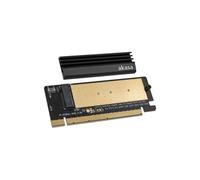 Akasa Compatible M.2 PCIe Adapter mit Kühler - Schwarz