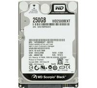 WD Black Mobile WD2500BEKT Disque dur interne 2.5'' SATA II 7200 tours/ min Mémoire cache 16Mo 250 Go