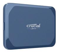Crucial X10 - SSD - chiffré - 2 To - externe (portable) - USB 3.2 Gen 2x2 (USB-C connecteur) - AES 256 bits - bleu mat