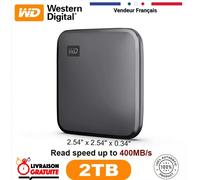Western Digital WD Elements SE SSD 2000 Go Noir - Neuf