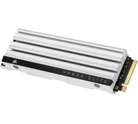 Corsair MP600 ELITE 2 To SSD PCIe Gen4 x4 NVMe M.2 pour PS5 avec dissipateur thermique blanc
