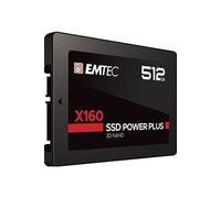 Disque Dur SSD Interne Emtec X160 512Go 2.5 SATA III 520Mo/s Noir