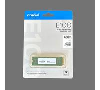 Disque dur SSD M.2 NVMe PCIe Crucial E100 480 Go 4,0 4700 Mb/s