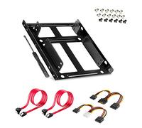 Disque dur SSD Plastique support de montage adaptateur support pour disque dur pour PC, convertir n'importe quel disque SSDHDD 8,9 cm dans une baie de disque dur 13,3 cm 2x 2.5 SSDHDD to 3.5