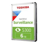 Toshiba S300 Surveillance - Disque dur - 6 To - interne - 3.5" - SATA 6Gb/s - 5400 tours/min - mémoire tampon : 256 Mo G