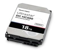 Western Digital Ultrastar DC HC550 HDD 18 To 7200 RPM 512 Mo SATA III 3.5" pour Serveur/Station de travail, 550 To/an, 2.5M h MTBF