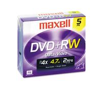 Disque DVD+RW Maxell JC 5/PK