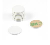 Disque en Acier Doux Peint Blanc Avec Auto-Adhésif 3M Pour Les Arts, L'Artisanat, la Fabrication de Modèles, Le Bricolage et Les Passe-Temps - 20mm dia x 2mm D'Épaisseur - Pack de 10