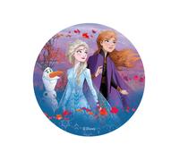 Disque En Azyme La Reine Des Neiges 2 Anna, Elsa Et Olaf 20 Cm Taille Unique