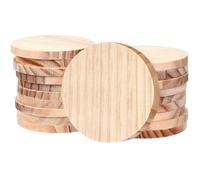 Disque en Bois, 20Pcs Rondin de Bois 10cm, Tranche de Bois Naturel, Dessous de Verre Bois Rond, Rond Bois Naturel Vierge pour Peinture, Bricolage, Décorations de Noël et Pyrogravure