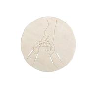 Disque en bois commémoratif pour nouveau-né avec artisanat exquis pour décoration de chambre de bébé