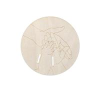 Disque en bois commémoratif pour nouveau-né avec artisanat exquis pour décoration de chambre de bébé