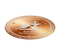 Disque En Cuivre Bain D'Oiseaux - Nettoyeur À Support Naturel À Trois Points,Disque Purification Cuivre Bain Oiseaux - pour Fontaine Solaire Grande Petite Béton Pierre Extérieur Jardin Cour Pelouse